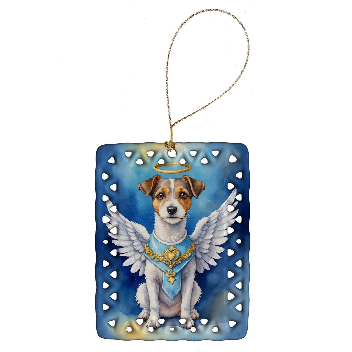 Jack Russell Terrier My Angel Porcelain Ornament