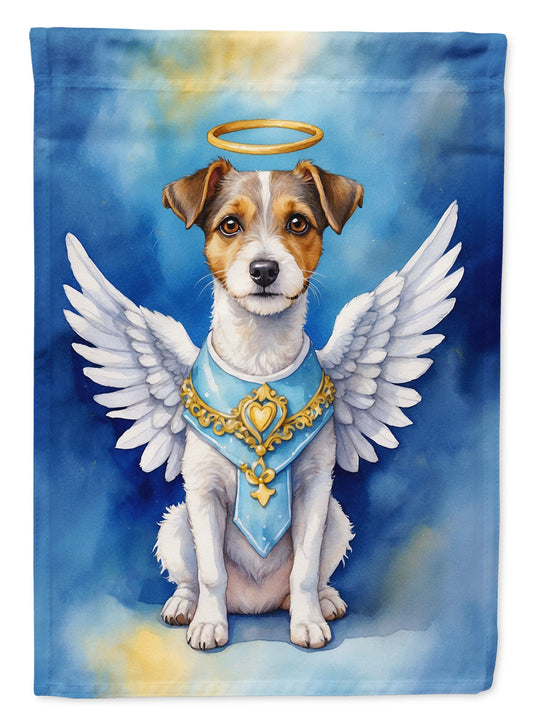 Jack Russell Terrier My Angel Garden Flag – Memorial or Christmas Dog Angel Decor