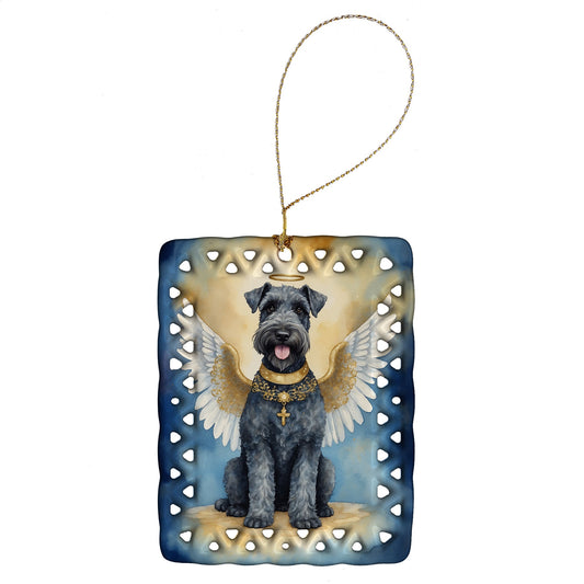 Kerry Blue Terrier My Angel Porcelain Ornament