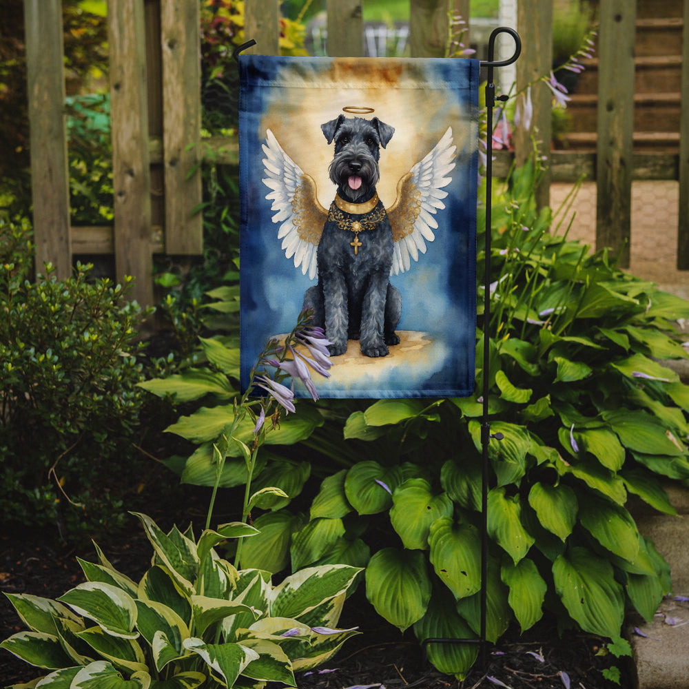 Kerry Blue Terrier My Angel Garden Flag – Memorial or Christmas Dog Angel Decor