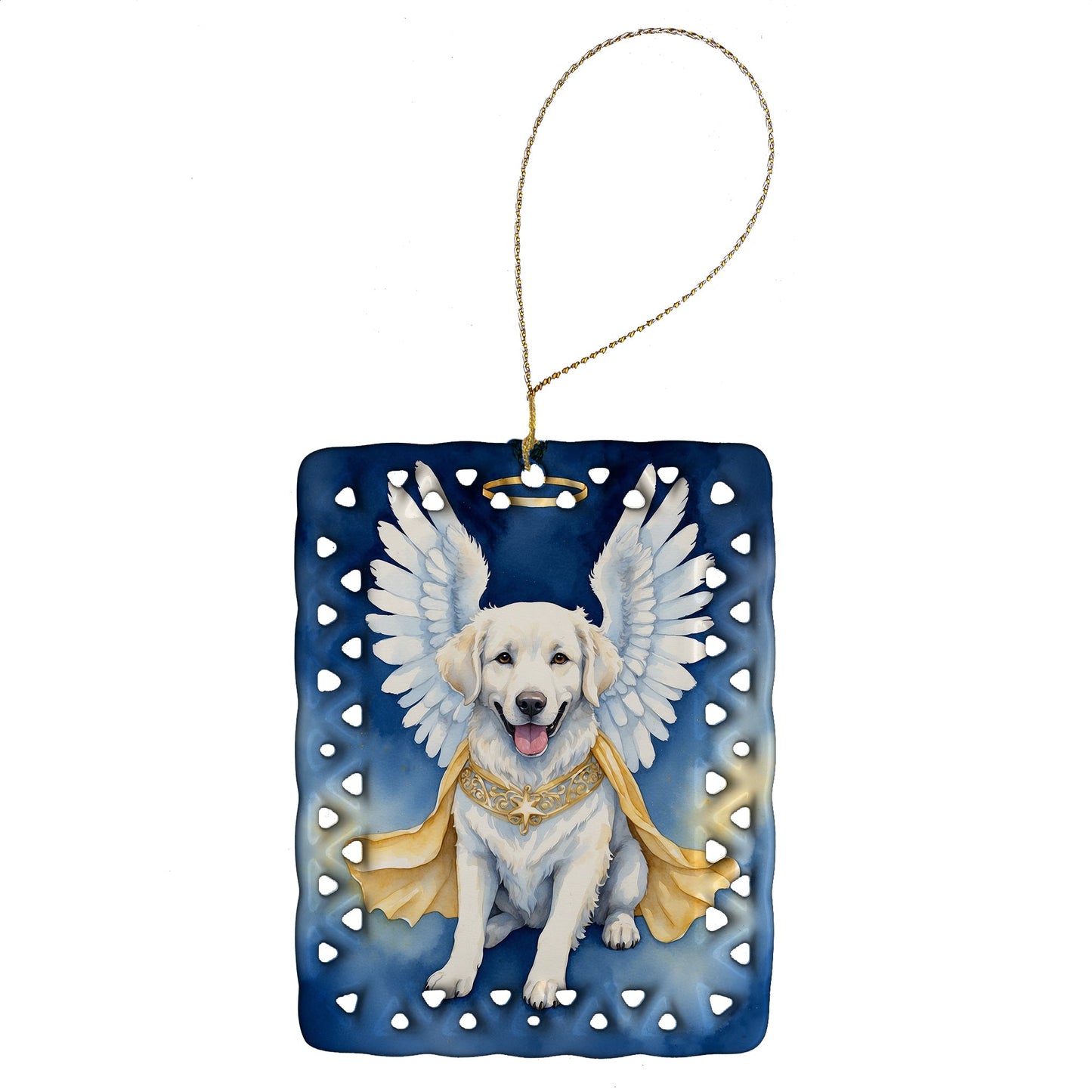 Kuvasz My Angel Porcelain Ornament
