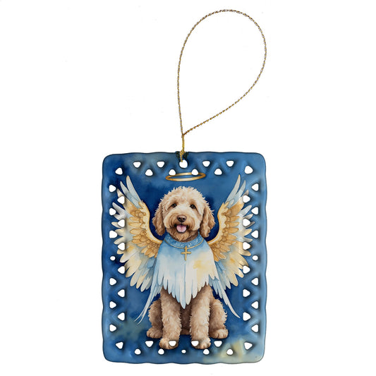 Labradoodle My Angel Porcelain Ornament