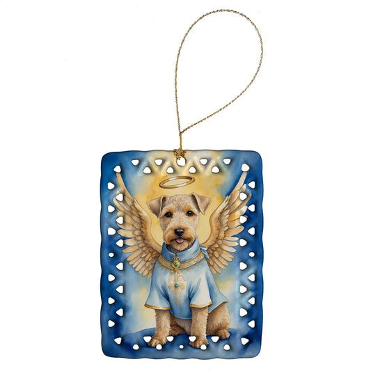 Lakeland Terrier My Angel Porcelain Ornament