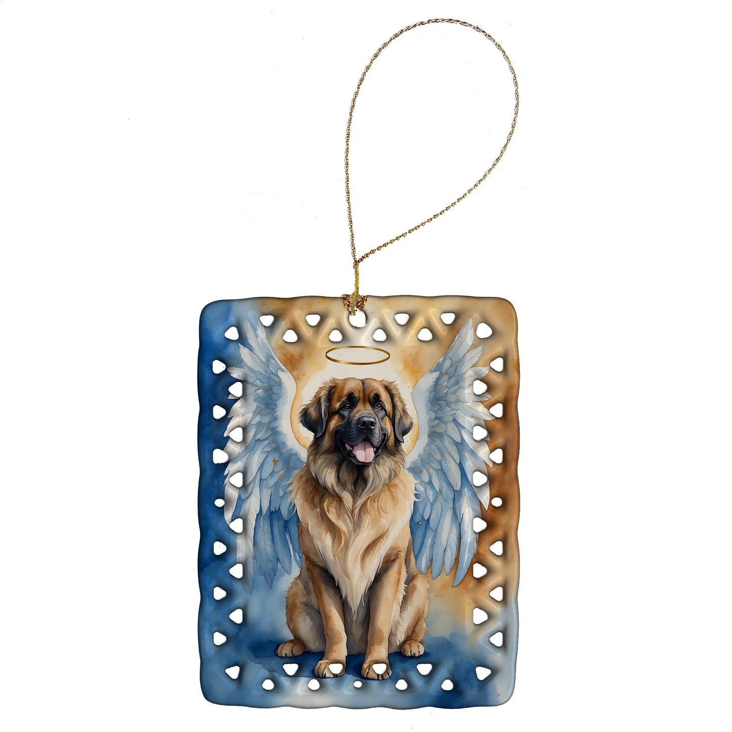 Leonberger My Angel Porcelain Ornament