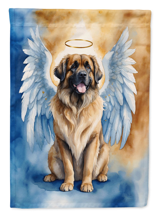 Leonberger My Angel Garden Flag – Memorial or Christmas Dog Angel Decor