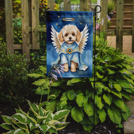 Maltipoo My Angel Garden Flag – Memorial or Christmas Dog Angel Decor