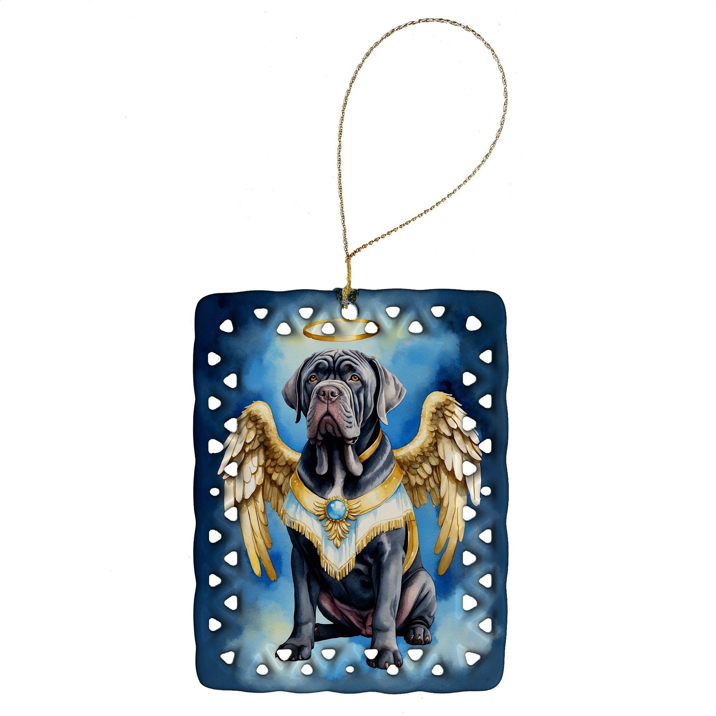 Neapolitan Mastiff My Angel Porcelain Ornament