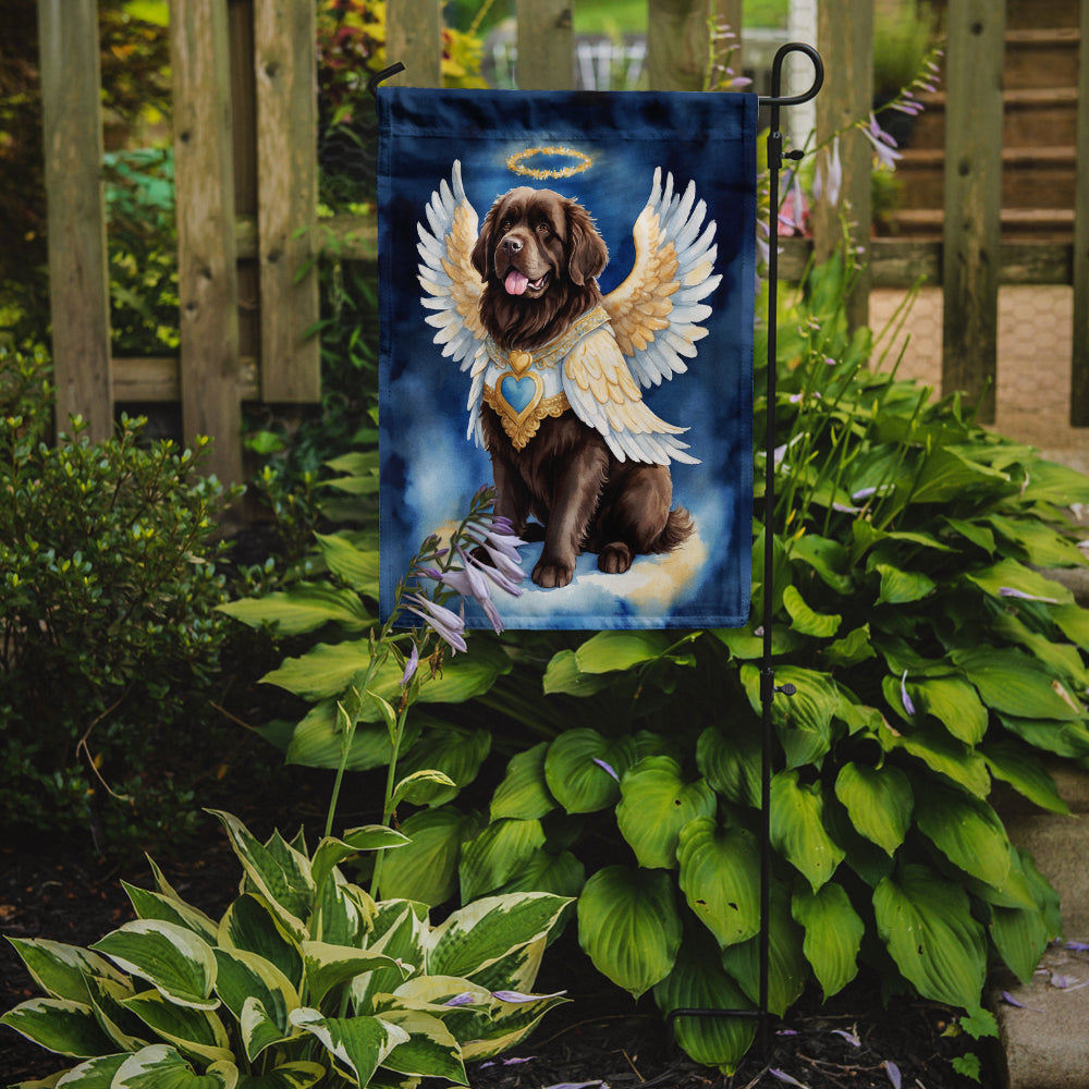 Newfoundland My Angel Garden Flag – Memorial or Christmas Dog Angel Decor