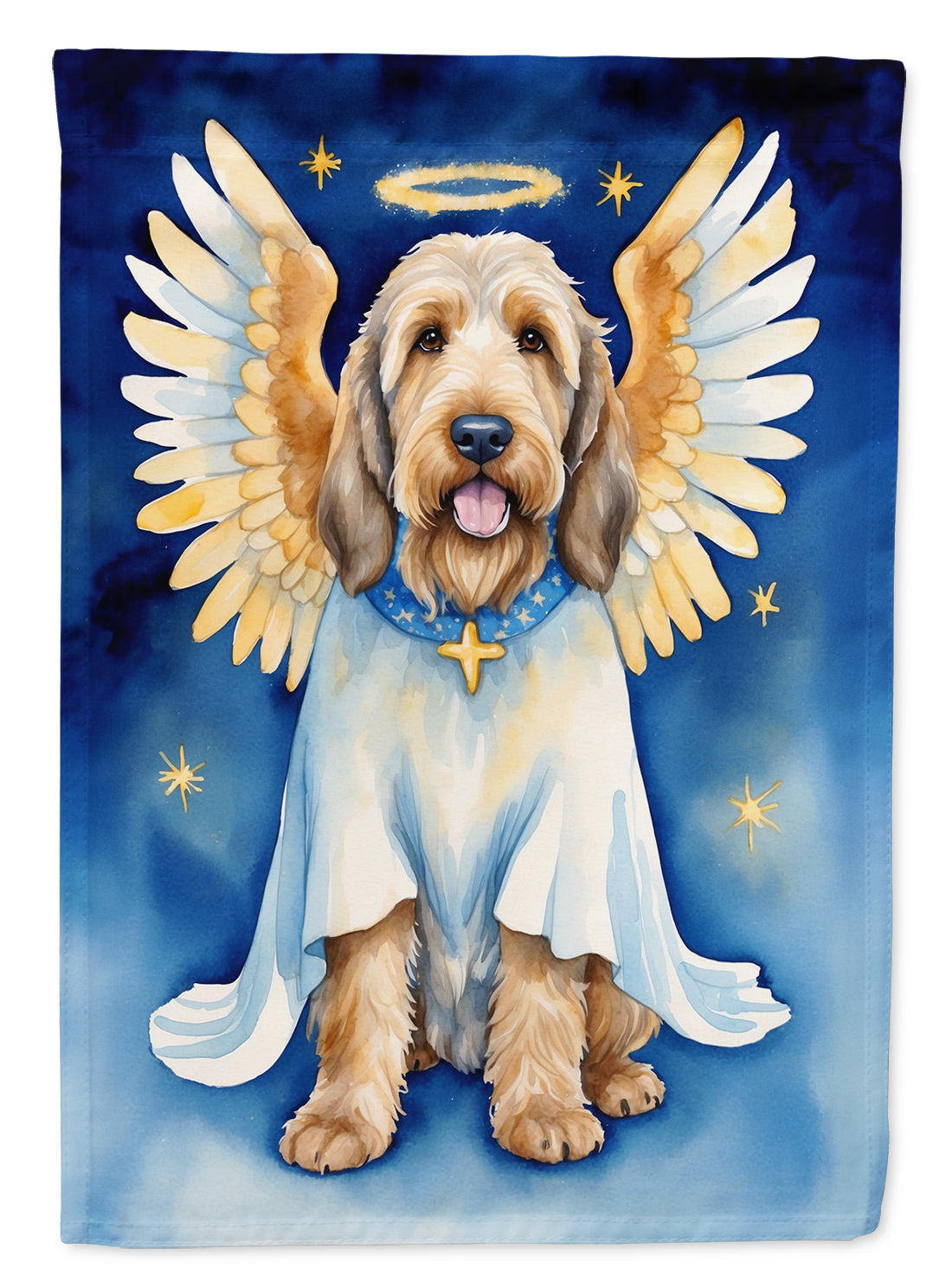 Otterhound My Angel Garden Flag – Memorial or Christmas Dog Angel Decor