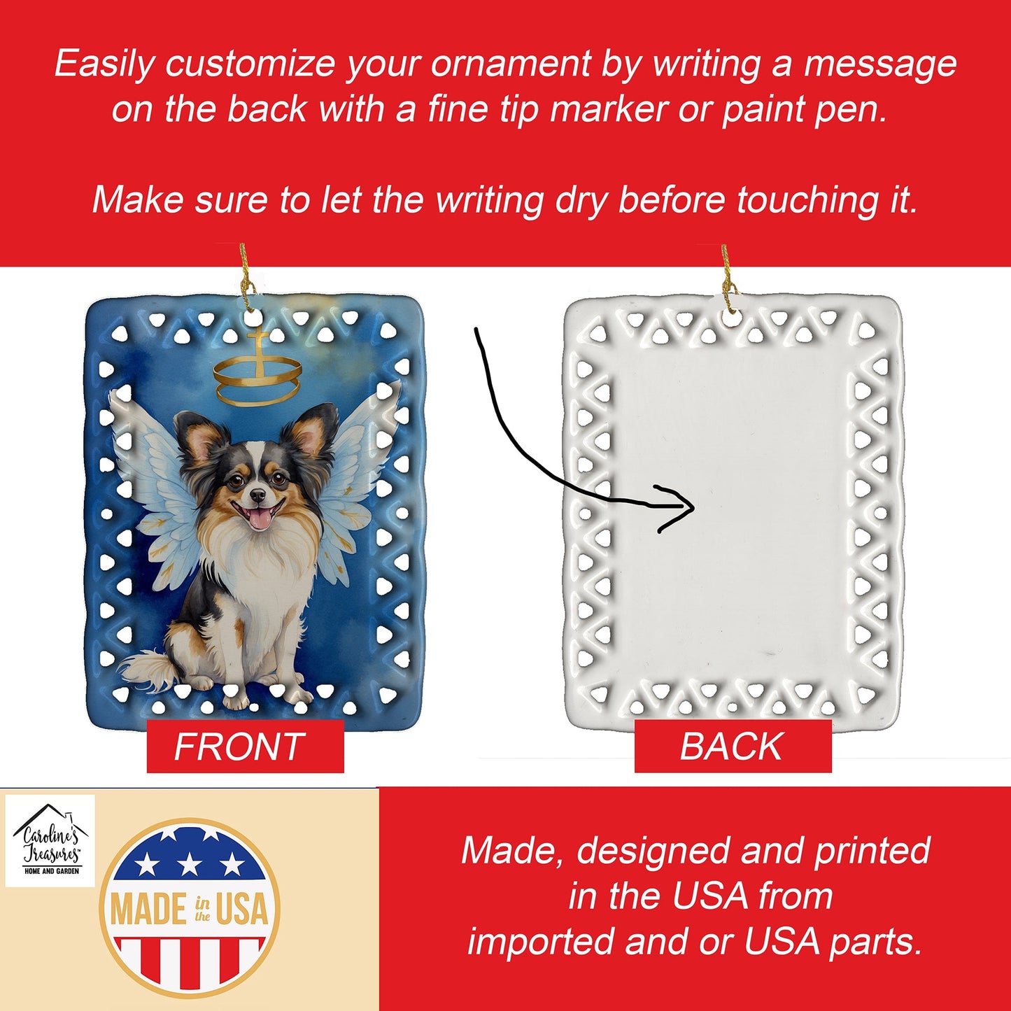 Papillon My Angel Porcelain Ornament