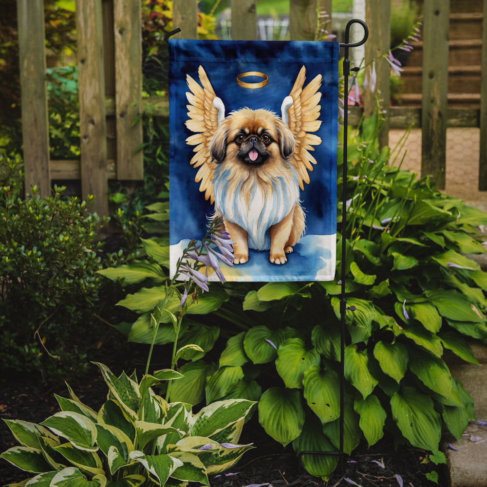 Pekingese My Angel Garden Flag – Memorial or Christmas Dog Angel Decor