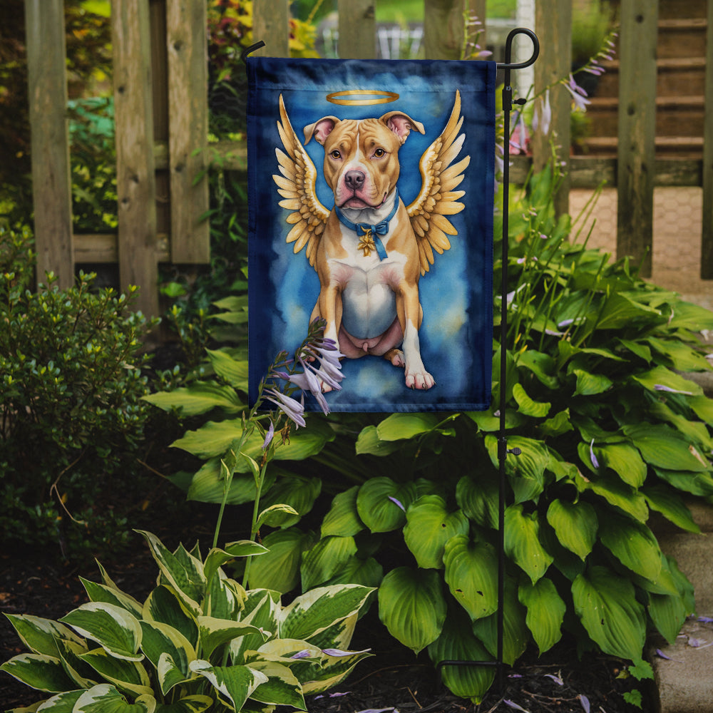 Pit Bull Terrier My Angel Garden Flag – Memorial or Christmas Dog Angel Decor