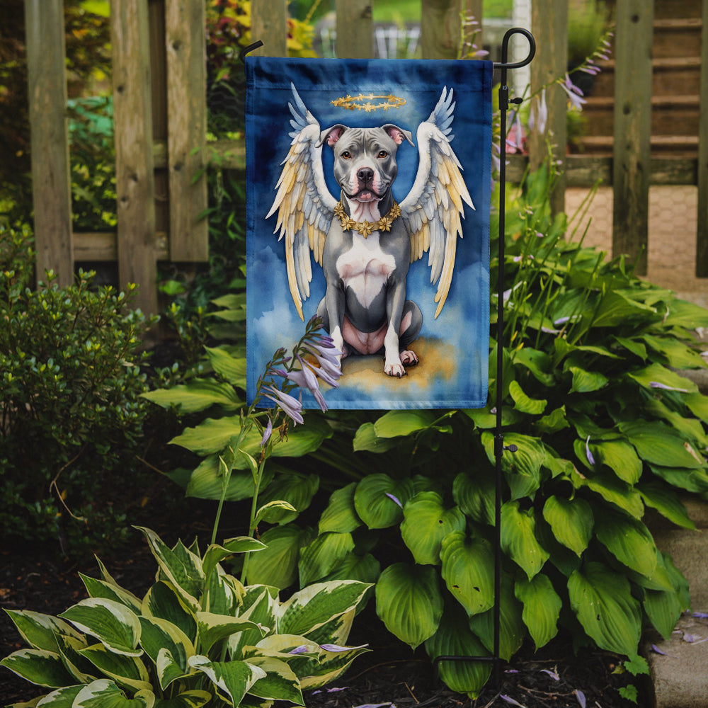 Pit Bull Terrier My Angel Garden Flag – Memorial or Christmas Dog Angel Decor