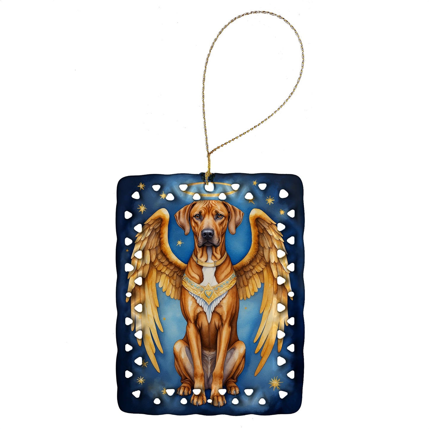 Rhodesian Ridgeback My Angel Porcelain Ornament