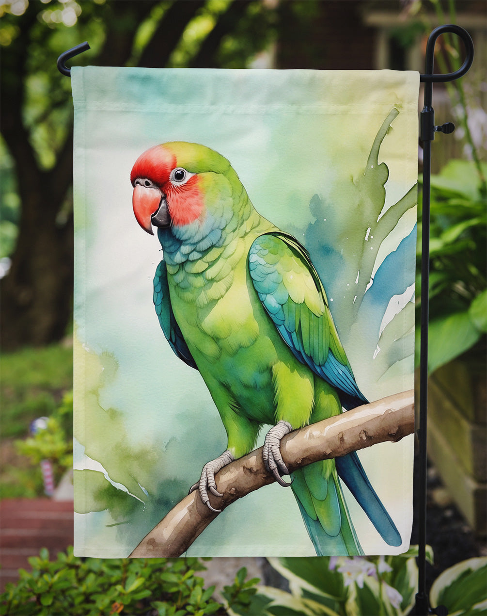 African Ringneck Parrot Garden Flag –  Garden Flag by Caroline's Treasures