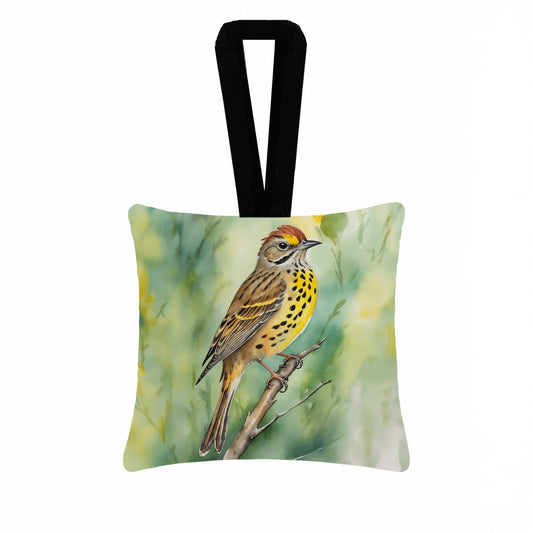 Alabama Yellowhammer Hanging Square Fabric Ornament 3.5 × 3.5