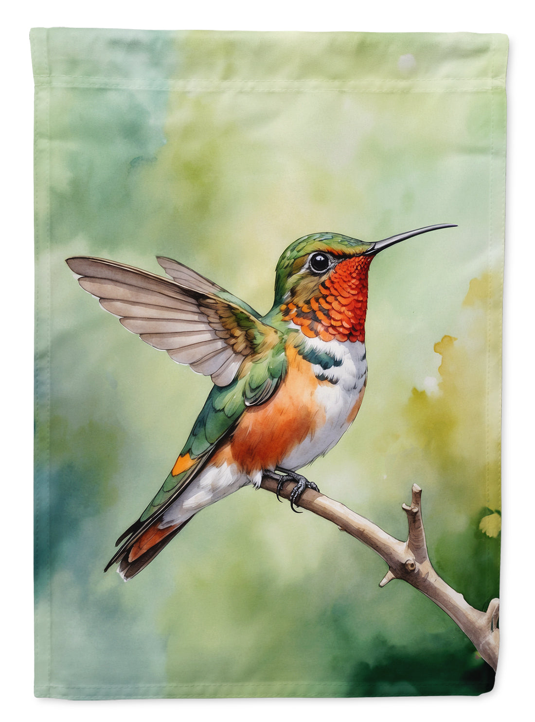 Allens Hummingbird Garden Flag –  Garden Flag by Caroline's Treasures