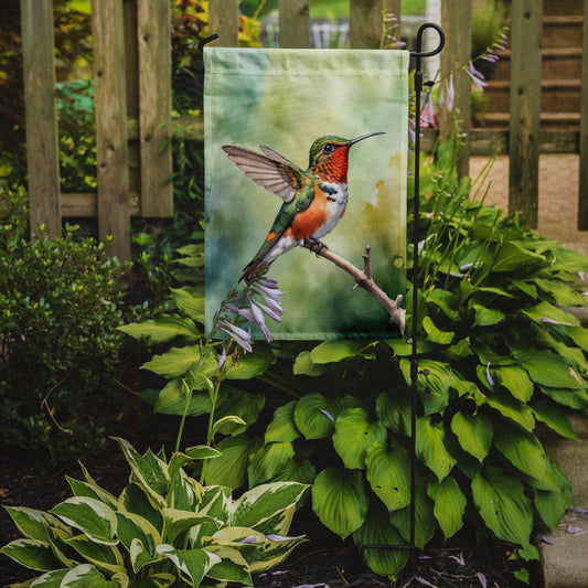 Allens Hummingbird Garden Flag –  Garden Flag by Caroline's Treasures