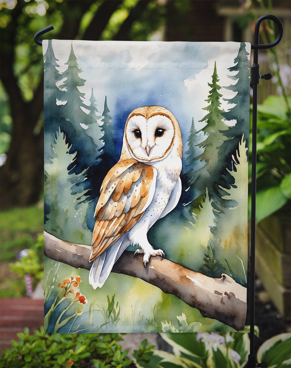 Barn Owl Garden Flag –  Garden Flag by Caroline's Treasures