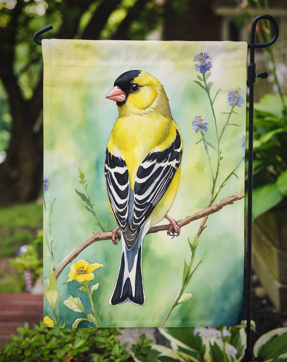 American Goldfinch Garden Flag –  Garden Flag by Caroline's Treasures