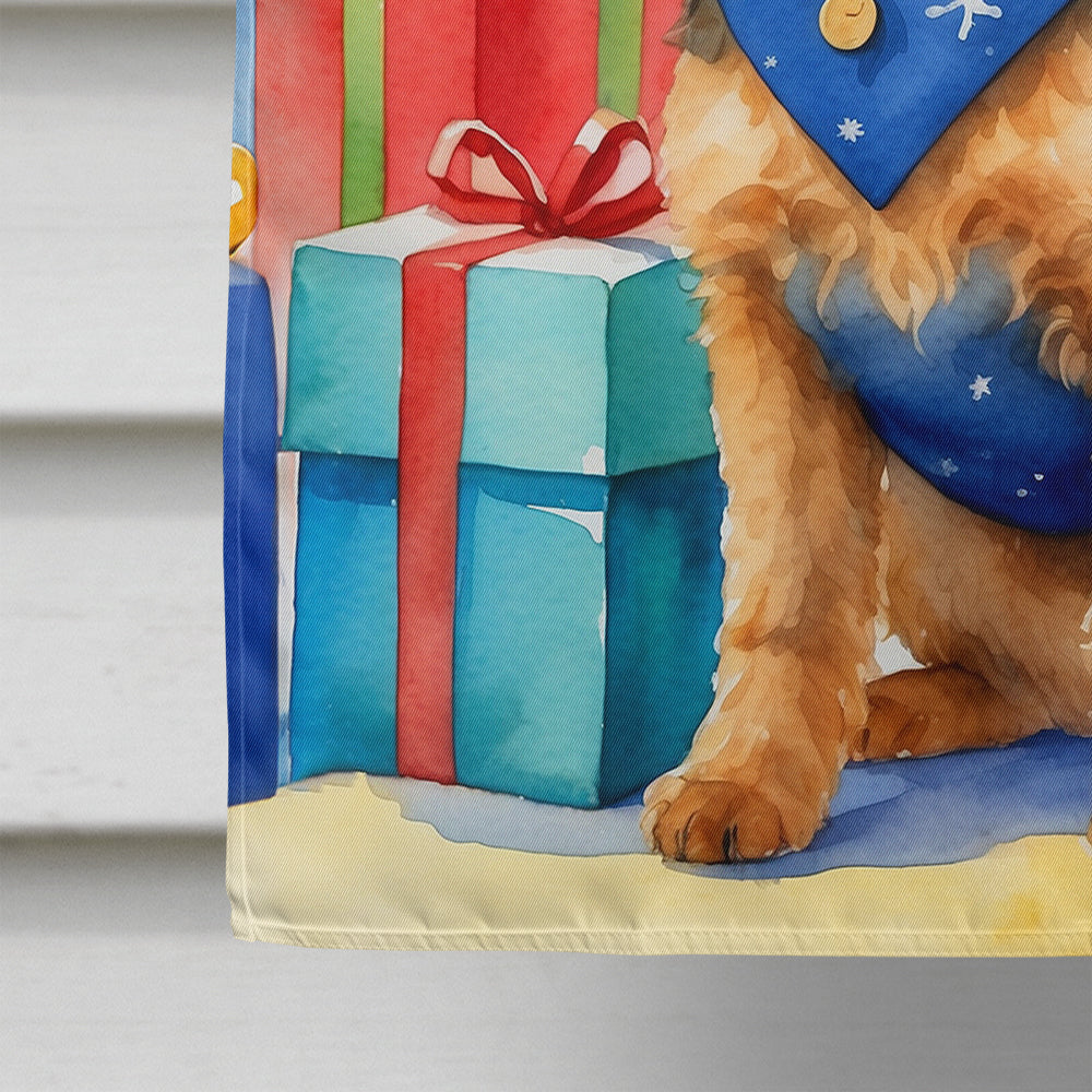 Welsh Terrier Christmas Reindeer House Flag