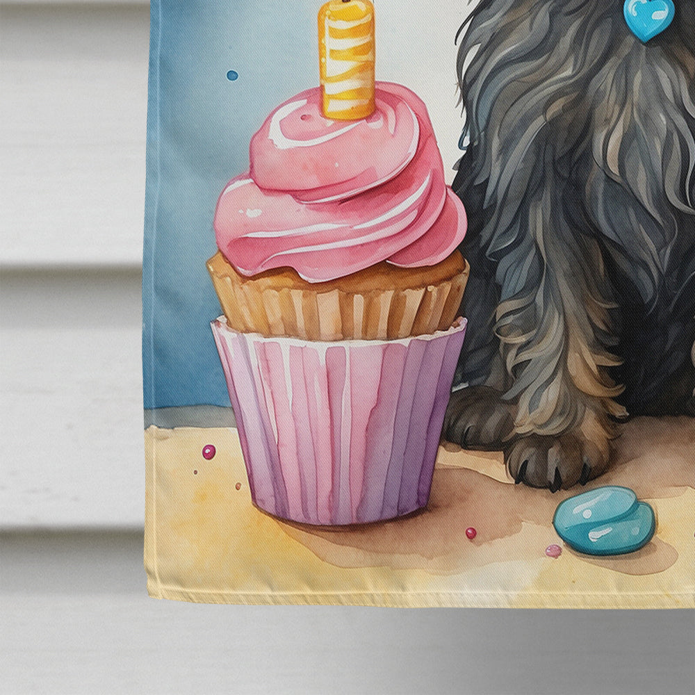 Affenpinscher Happy Birthday House Flag