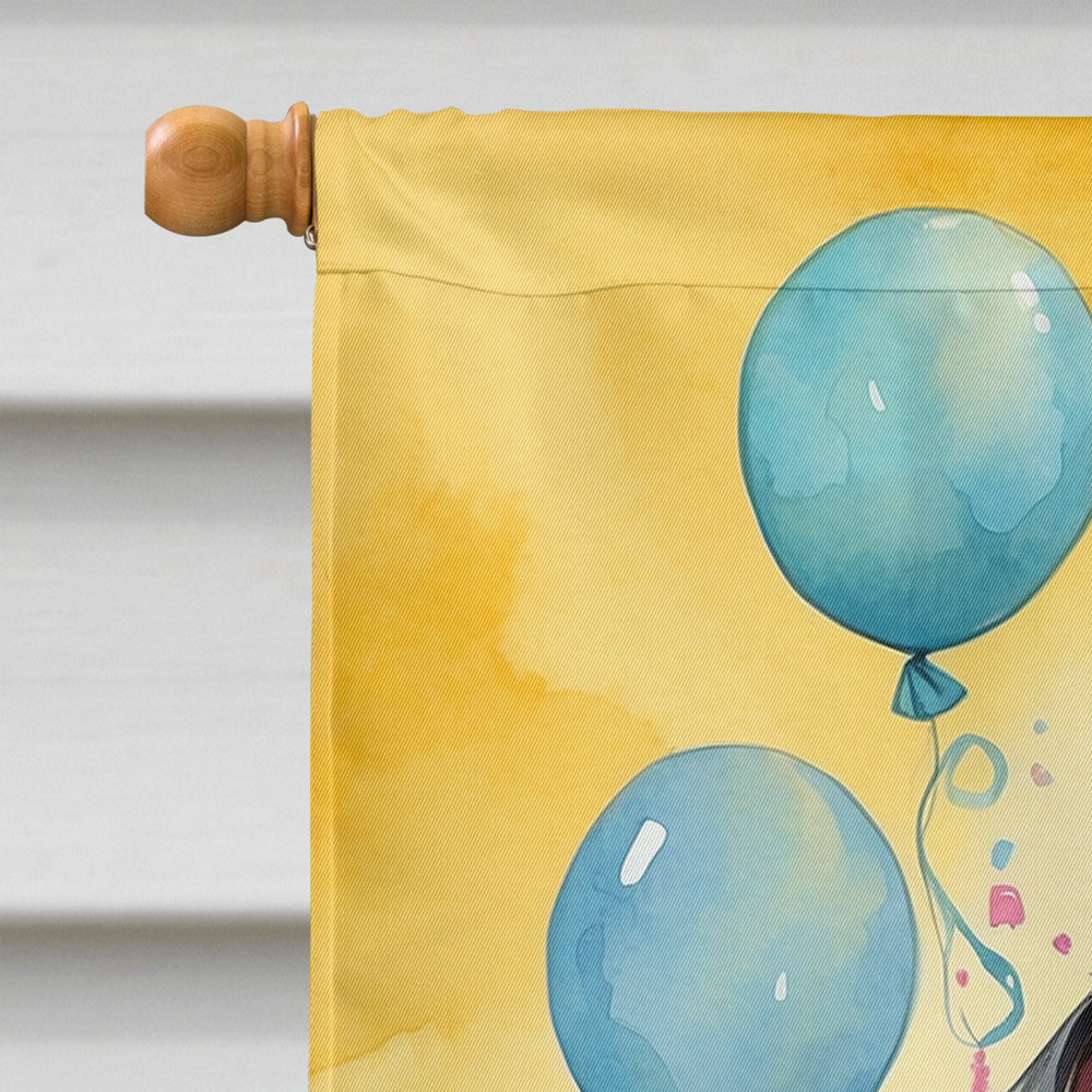 Dachshund Happy Birthday House Flag