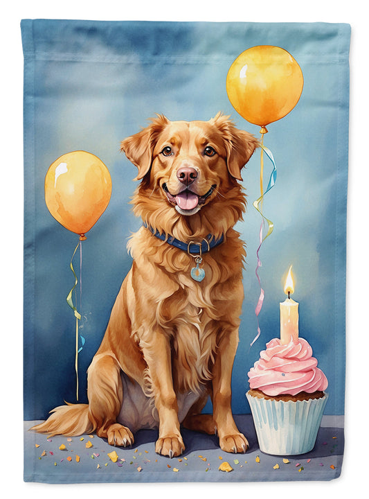 Nova Scotia Duck Tolling Retriever Happy Birthday Garden Flag –  Garden Flag by Caroline's Treasures