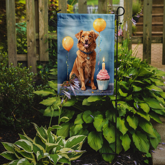 Nova Scotia Duck Tolling Retriever Happy Birthday Garden Flag –  Garden Flag by Caroline's Treasures