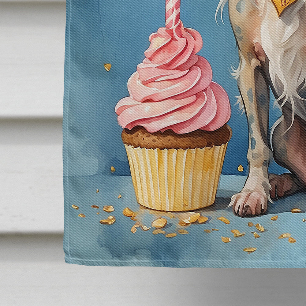 Chinese Crested Happy Birthday House Flag