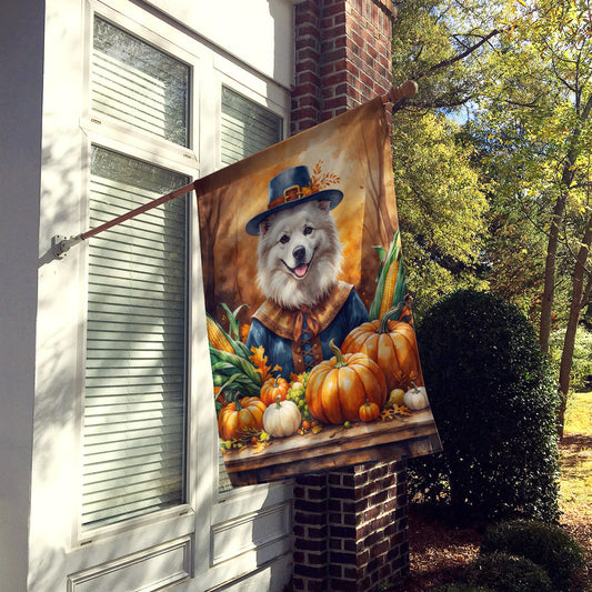 American Eskimo Thanksgiving House Flag