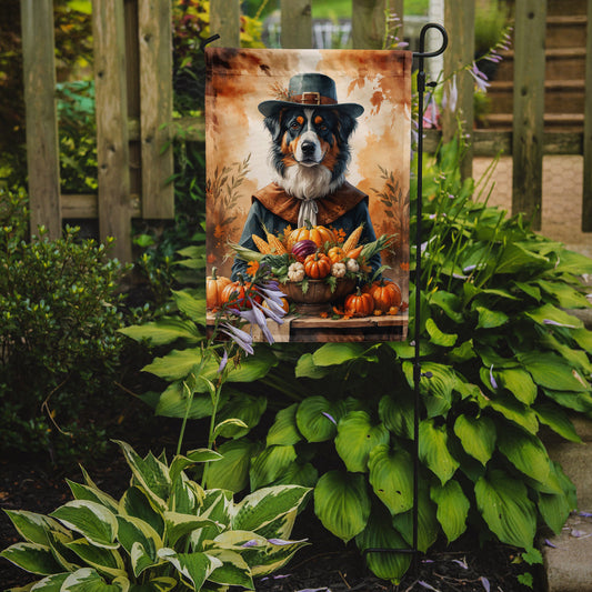 Australian Shepherd Thanksgiving Garden Flag