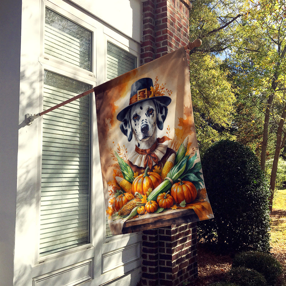 Dalmatian Thanksgiving House Flag