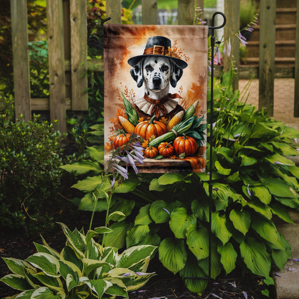 Dalmatian Thanksgiving Garden Flag