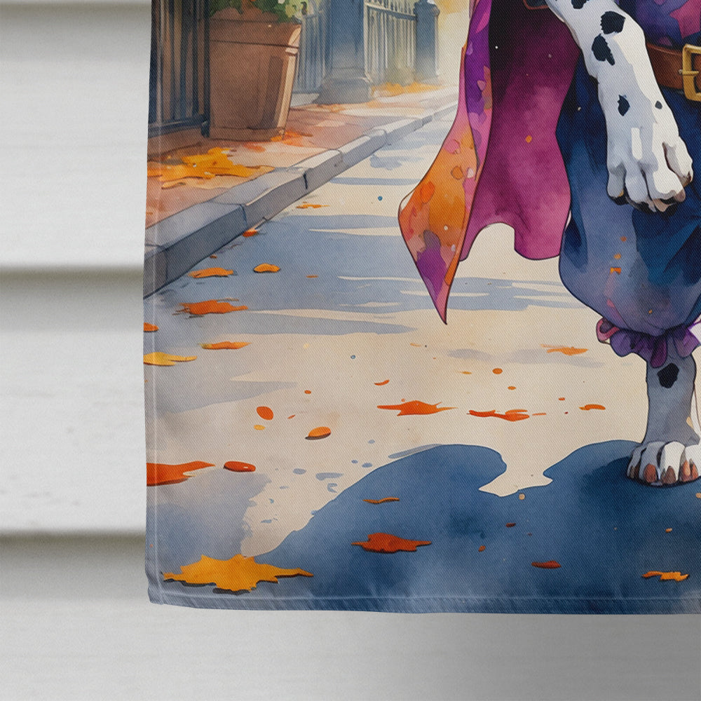 Dalmatian Halloween Trick or Treat House Flag