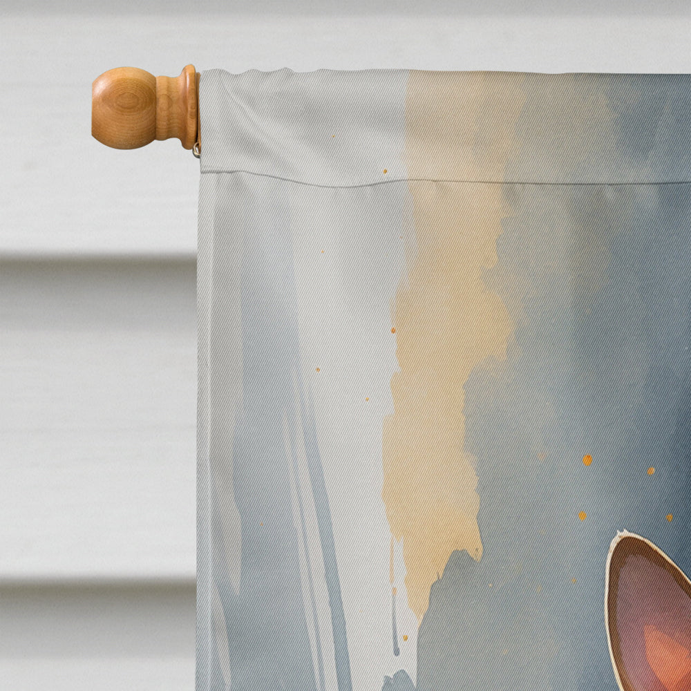 Basenji Puppy Halloween House Flag