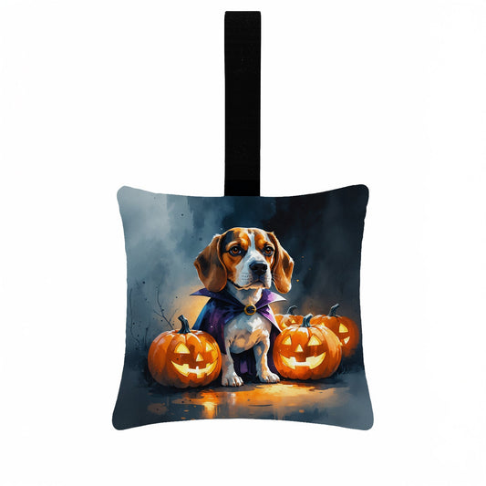 Beagle Puppy Halloween Mini Hanging Pillow Ornament 3.5 × 3.5