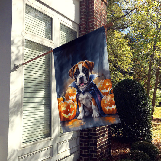 Boxer Puppy Halloween House Flag