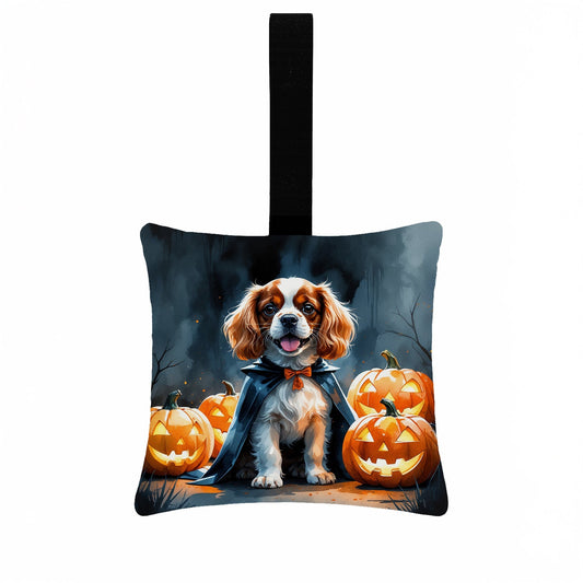 Cavalier Spaniel Puppy Halloween Mini Hanging Pillow Ornament 3.5 × 3.5