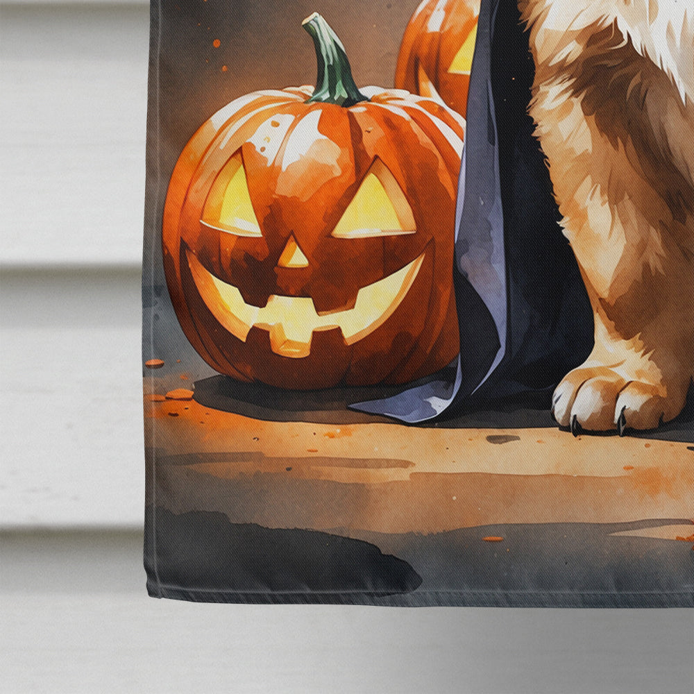 Chow Chow Puppy Halloween House Flag