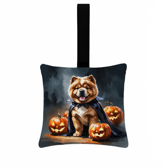 Chow Chow Puppy Halloween Mini Hanging Pillow Ornament 3.5 × 3.5