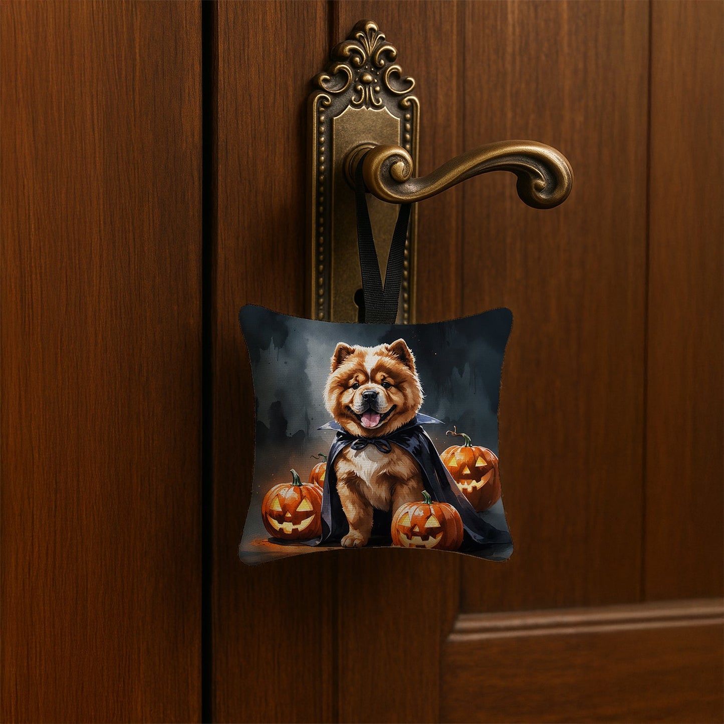 Chow Chow Puppy Halloween Mini Hanging Pillow Ornament 3.5 × 3.5