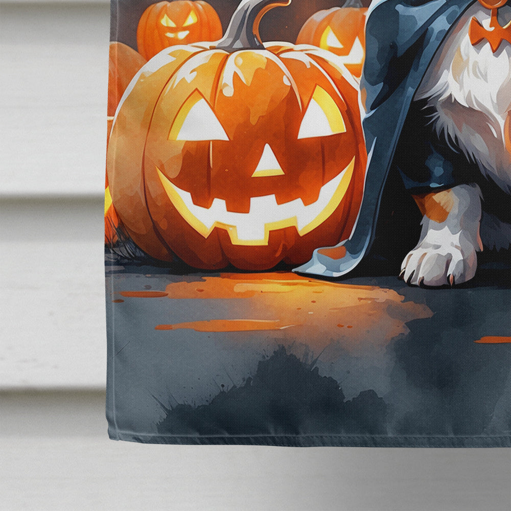 Corgi Puppy Halloween House Flag