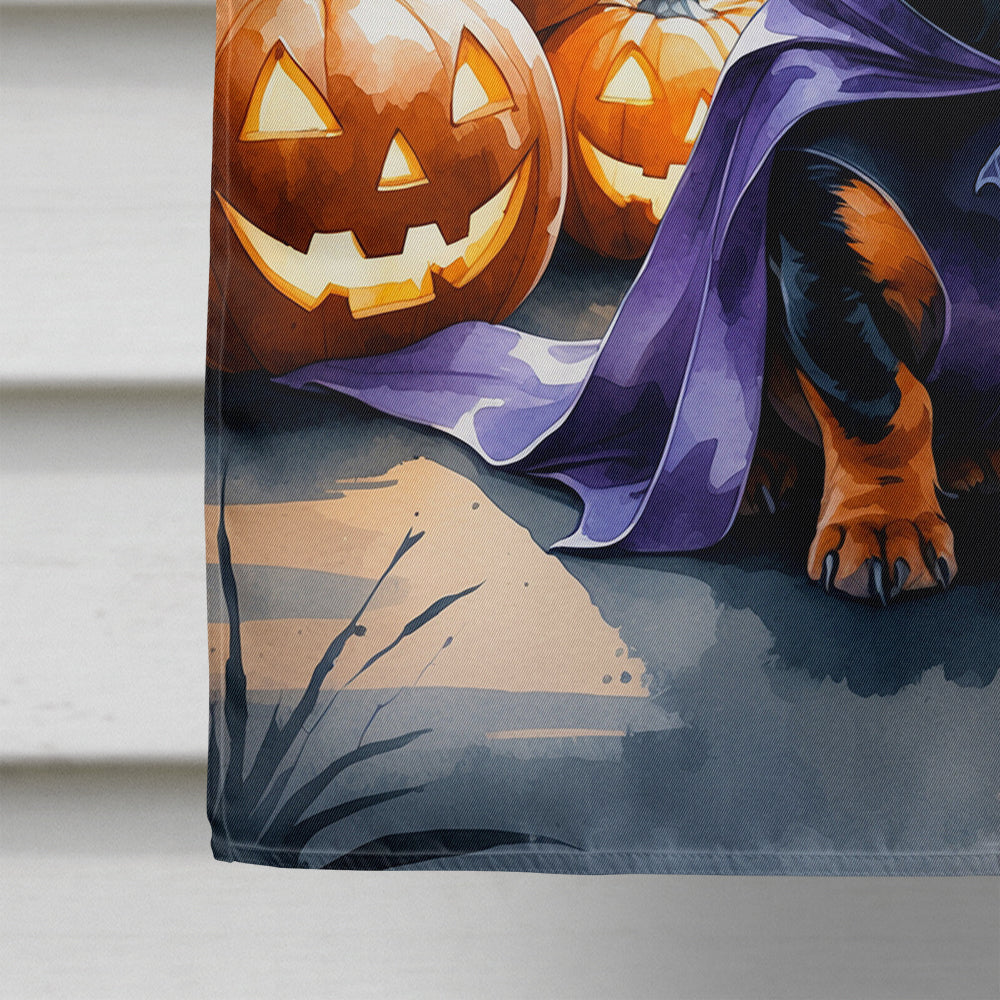 Dachshund Puppy Halloween House Flag