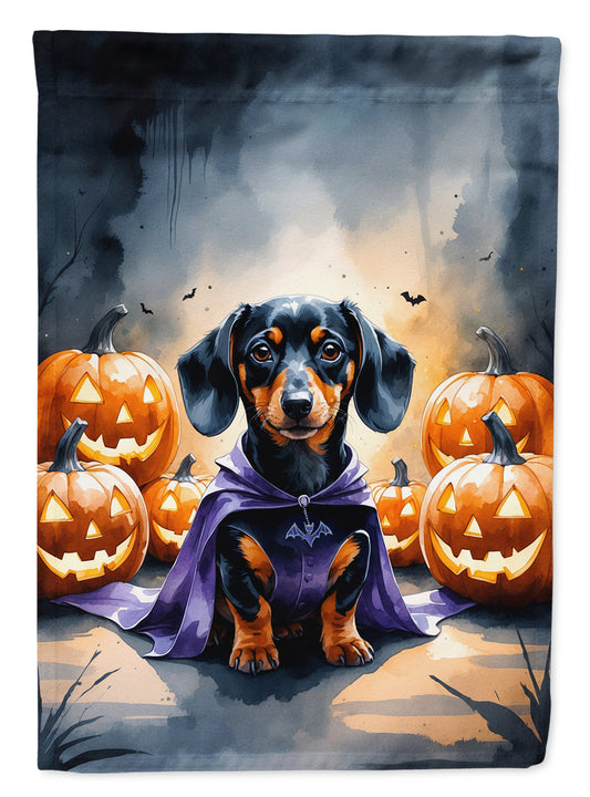 Dachshund Puppy Halloween Garden Flag
