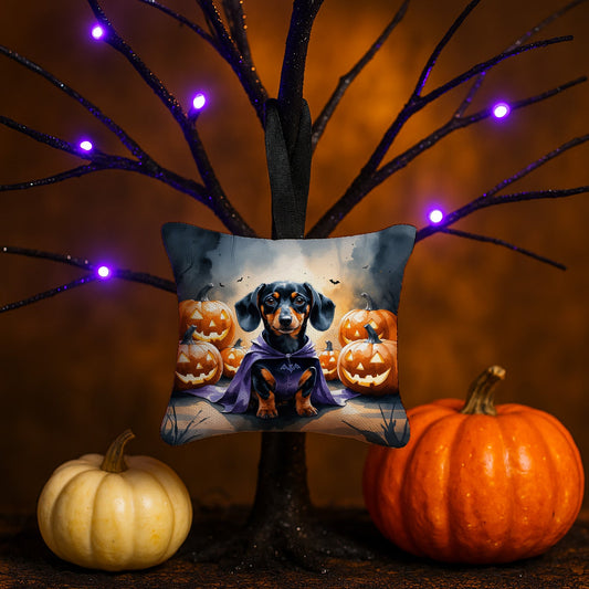 Dachshund Puppy Halloween Mini Hanging Pillow Ornament 3.5 × 3.5