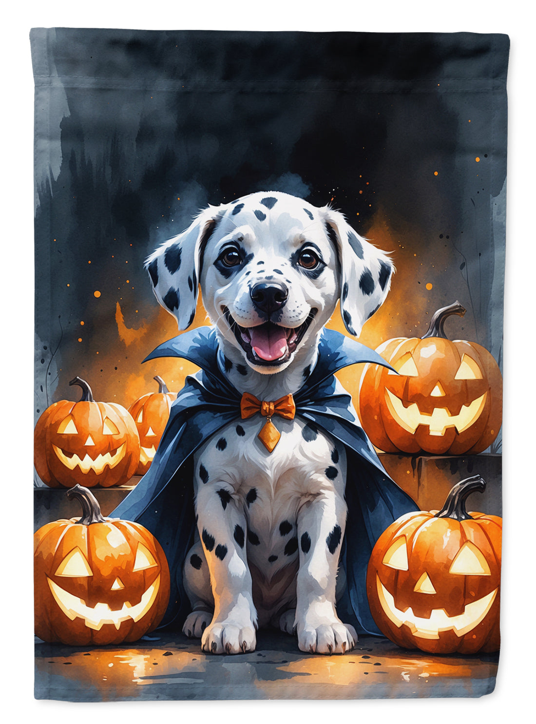 Dalmatian Puppy Halloween House Flag