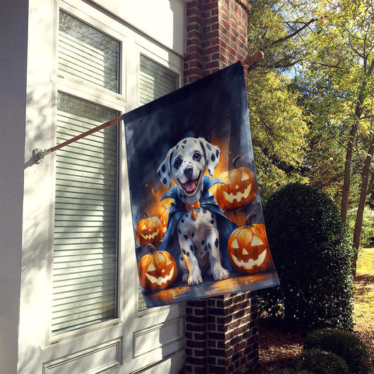 Dalmatian Puppy Halloween House Flag