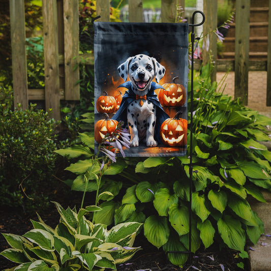 Dalmatian Puppy Halloween Garden Flag