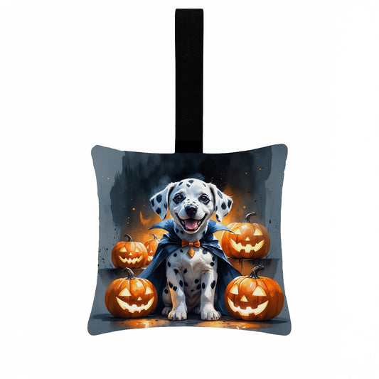 Dalmatian Puppy Halloween Mini Hanging Pillow Ornament 3.5 × 3.5